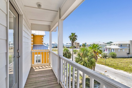 2nd floor balcony off of bedroom 2