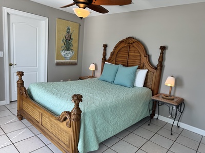 This bedroom is located on the 2nd floor with a Queen bed and attached bathroom