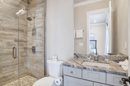 Private bathroom for bedroom 5 with a walk-in shower
