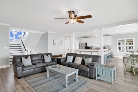 The spacious home easily accommodates 14 guests