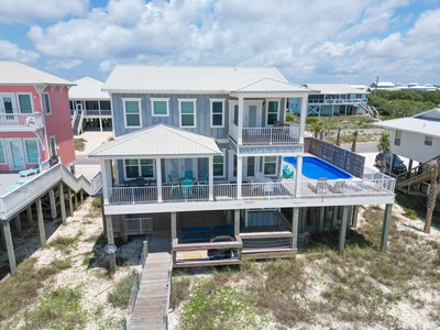 Just Nuts Too has a private beach boardwalk