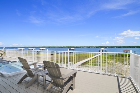 Enjoy the swim spa on the main balcony