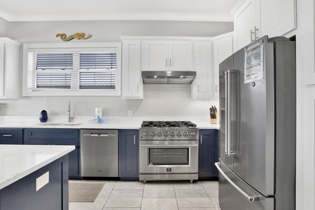 Newly updated with quartz countertops and stainless appliances