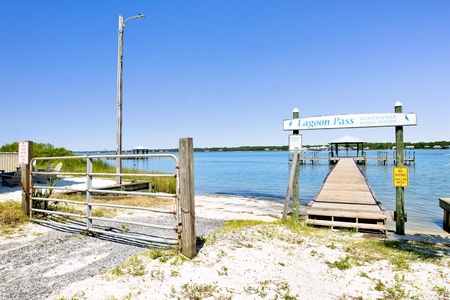 Private community boat launch and fishing pier