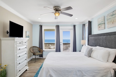 2nd floor SW bedroom 5  with balcony access and private bathroom