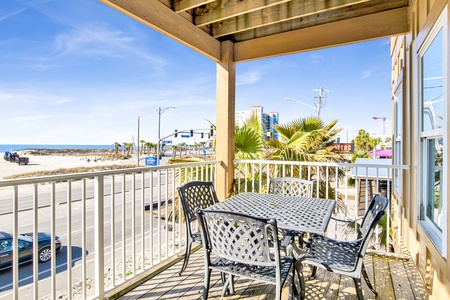 1st floor balcony with access through the living area