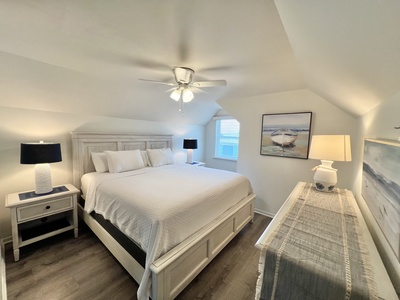 Bedroom 3 offers a King bed and private bathroom