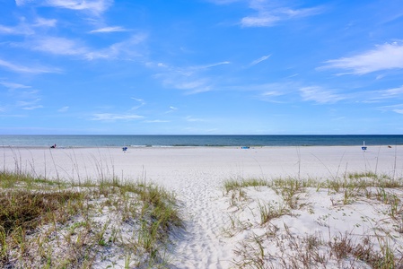 Nestled directly on the Gulf in West Beach