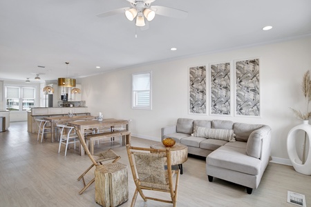 Multiple seating areas