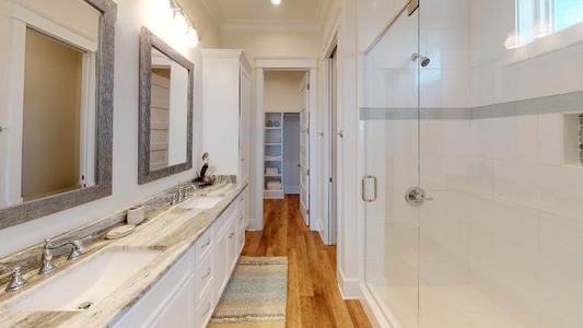 Designer Master Bath with walk in shower