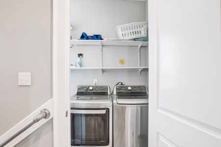 2nd floor laundry room located in hallway