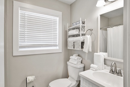 Bathroom 2 is shared between Bedroom 3 and 4- tub/shower combo