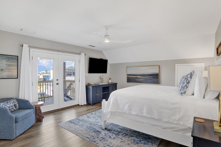 Bedroom 3 has a TV and private balcony