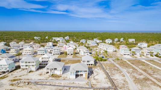 The boardwalks lead to the beach and neighborhood pools