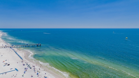 The blue waters of the Gulf of Mexico