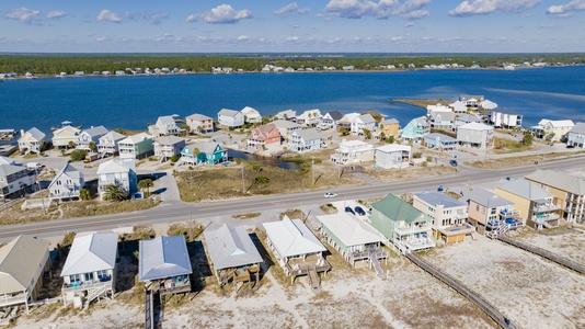 Little Lagoon is across the street from Family Tides