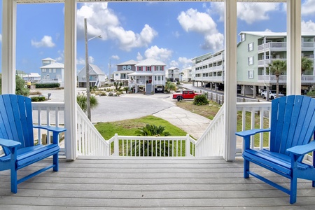 Front entrance and deck