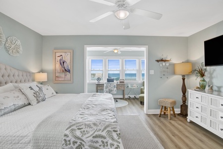 Enjoy the amazing Gulf views or a good movie in bed!