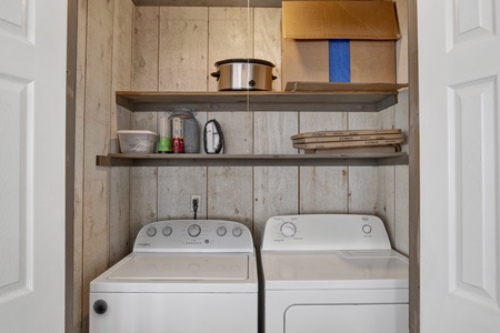 Full size washer and dryer