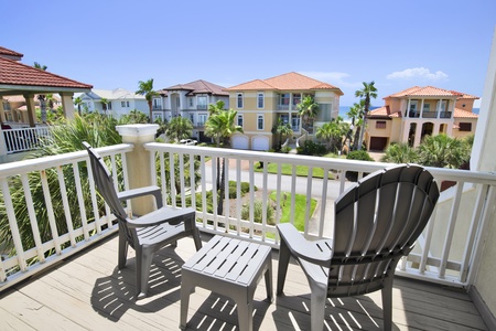 Private balcony with views of the Gulf