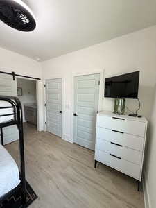 Bedroom 6 offers a TV and Full over Full bunk bed, sleeps 4