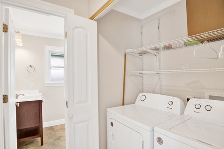Full size washer and dryer