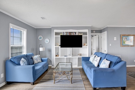 Open concept living with views of the Gulf
