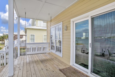 Deck access from the living area