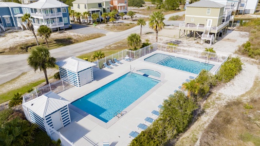 Take a dip in the community pool that is in the center of the neighborhood