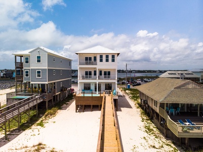 Out of the Blue has a private beachside pool that can be heated