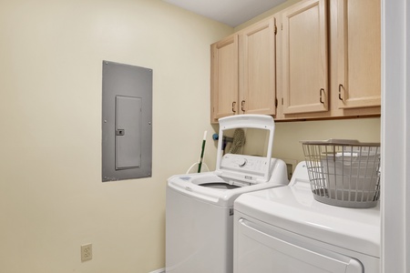 Fulls size washer and dryer in the unit
