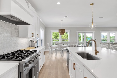 Bright open kitchen