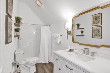 2nd floor bathroom  with a walk-in shower