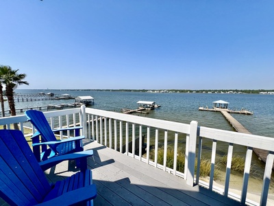 Beautiful views of the Little Lagoon from the 2nd floor balcony