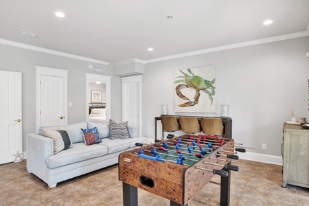 Foosball in the 1st floor living area