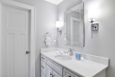 Private master bathroom