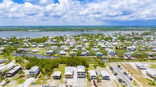 Nestled between Little Lagoon and the Gulf of Mexico