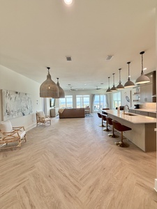 Spacious dining room - FURNITURE WILL BE IN BEFORE 1ST GUESTS ARRIVAL ***Temporary Photo***