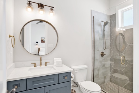 Private bathroom for bedroom #4 with a walk-in shower