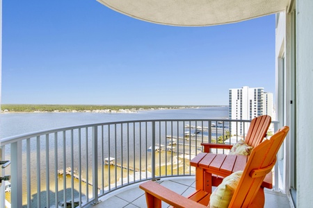 Views of the Lagoon from the balcony