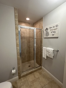 Private bathroom for bedroom 3 with a walk-in shower