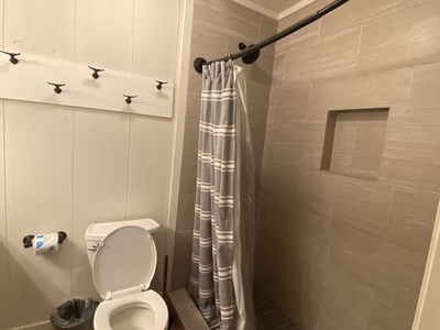 Private bathroom in Bedroom 4 with walk-in shower