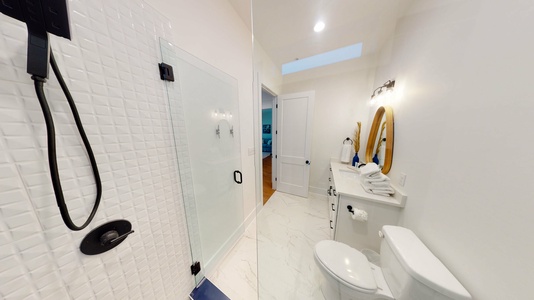 Private bathroom for bedroom #5 with a walk-in shower