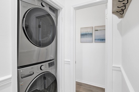 1st floor full size washer/dryer