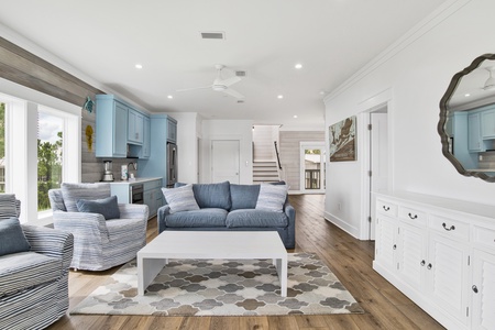 The 2nd living room offers a sleeper sofa, sleeps 2