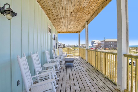 Balcony off 2nd floor bedrooms