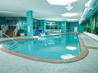 Heated indoor pool and hot tubs