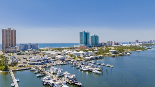 Zeke's Marina is close to the home
