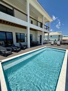 Private pool that can be heated during the cooler months