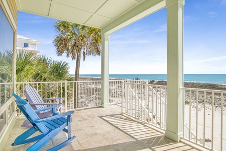 Beach access from the deck